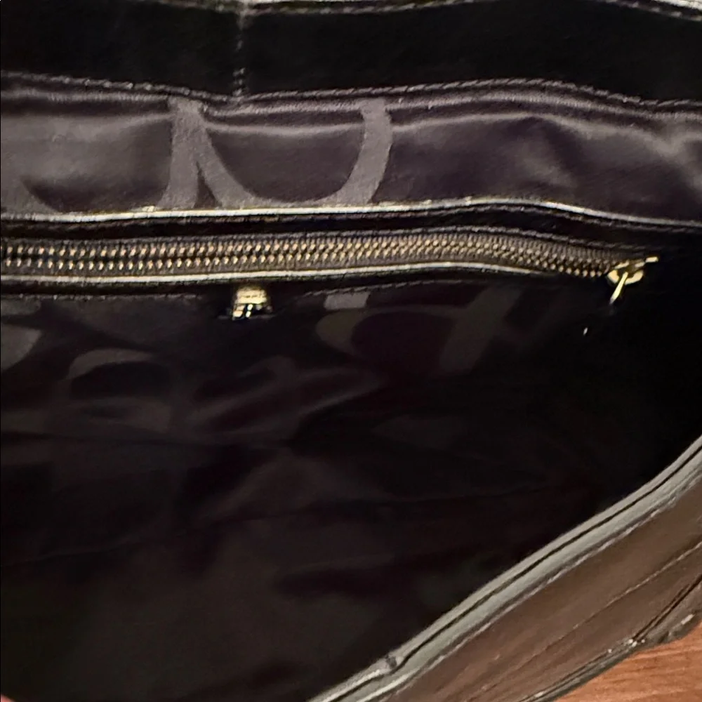 Vintage Banana Republic Black Leather Shoulder Bag Y2K Minimalist Chic